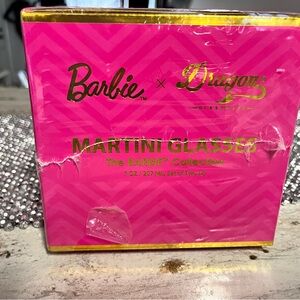 Barbie x Dragon Glassware Pink Martini Glasses